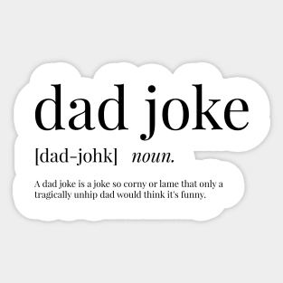 Dad Joke Definition Sticker